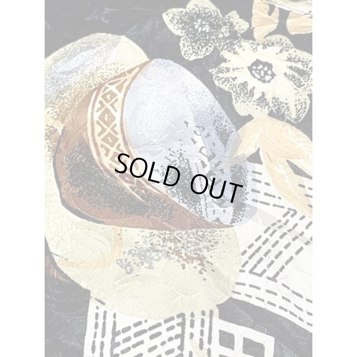 画像13: 陶器柄 ハイネック ブラック オーバーサイズ ジップアップ アメリカ古着 ジャンパー ヴィンテージブルゾンジャケット (13)