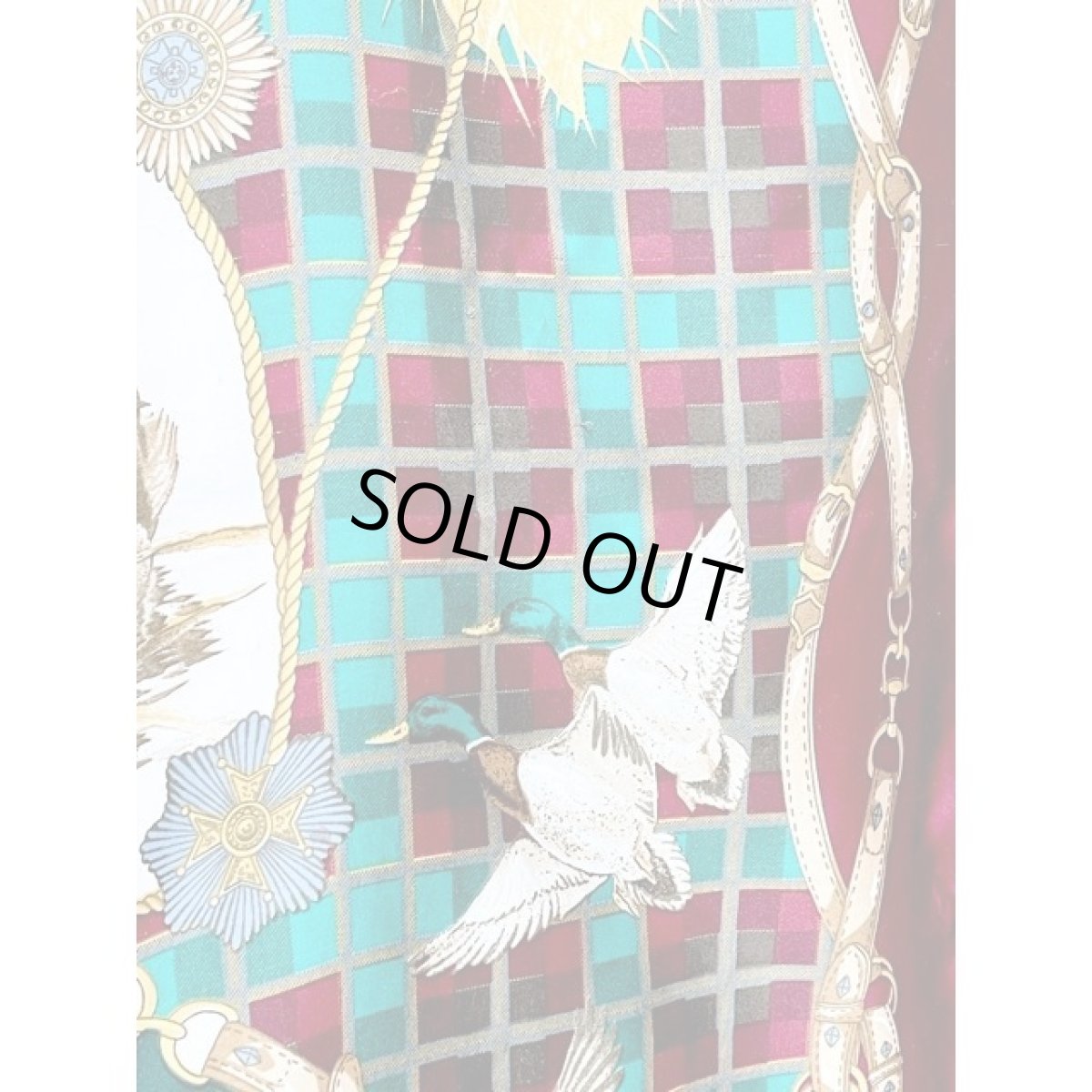 画像8: 鳥 レトロアンティーク ヴィンテージスカーフ ヨーロッパ (8)