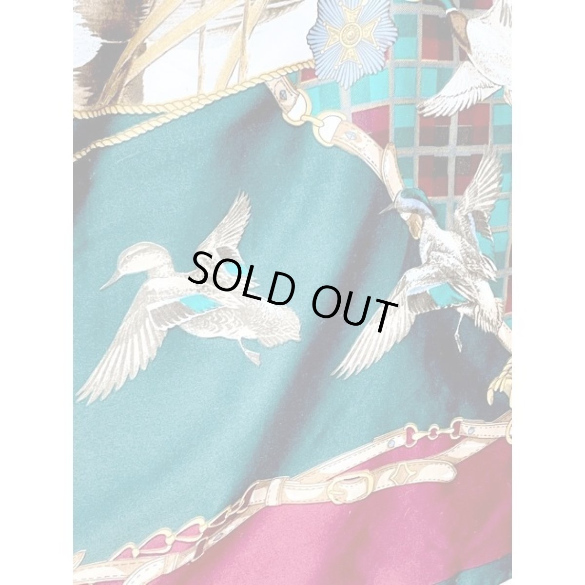 画像6: 鳥 レトロアンティーク ヴィンテージスカーフ ヨーロッパ (6)