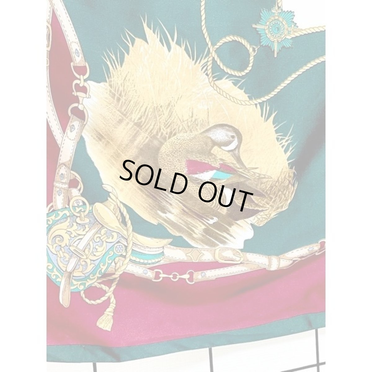 画像4: 鳥 レトロアンティーク ヴィンテージスカーフ ヨーロッパ (4)