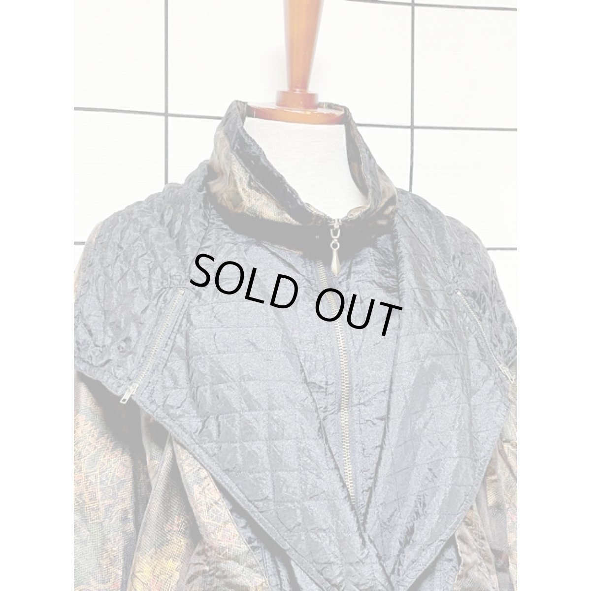 画像7: ハイネック オーバーサイズ ジップアップ アメリカ古着 ジャンパー ヴィンテージブルゾンジャケット (7)