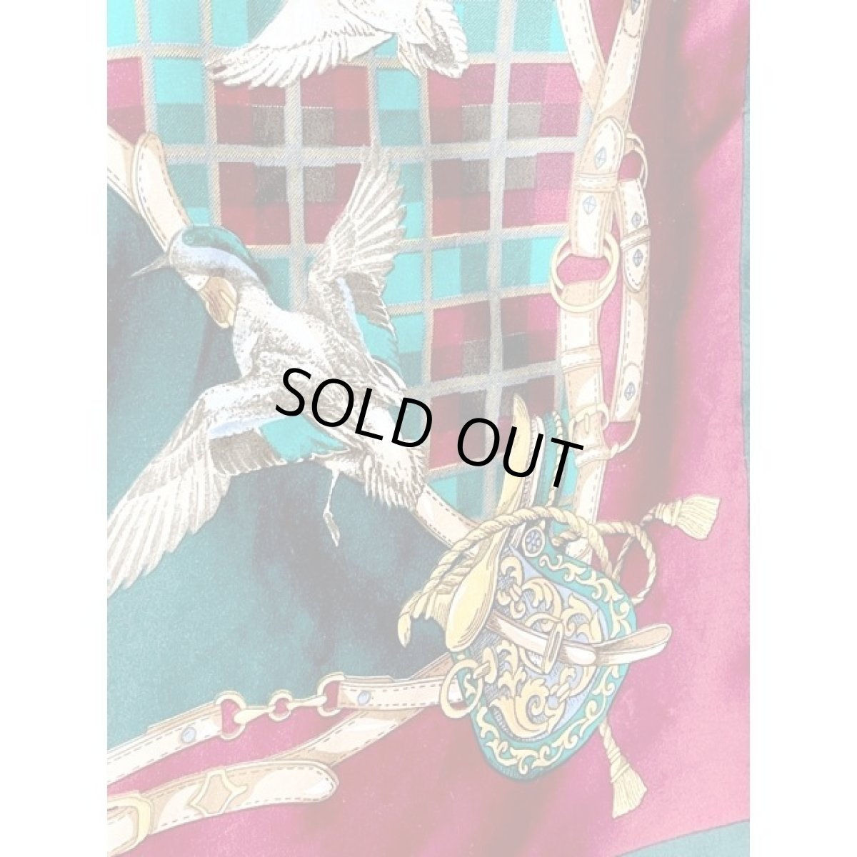 画像7: 鳥 レトロアンティーク ヴィンテージスカーフ ヨーロッパ (7)