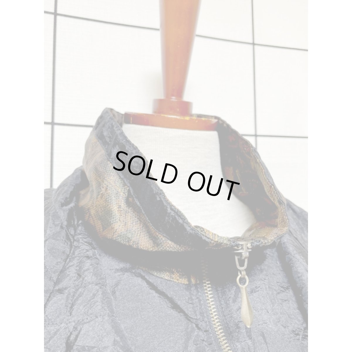 画像9: ハイネック オーバーサイズ ジップアップ アメリカ古着 ジャンパー ヴィンテージブルゾンジャケット (9)