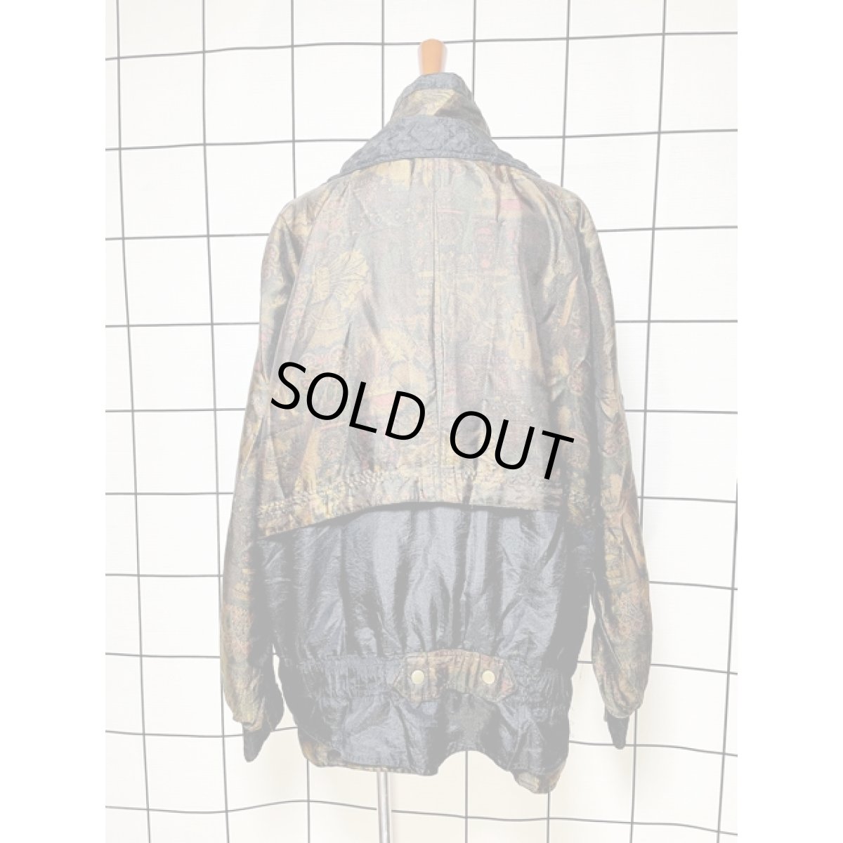 画像2: ハイネック オーバーサイズ ジップアップ アメリカ古着 ジャンパー ヴィンテージブルゾンジャケット (2)