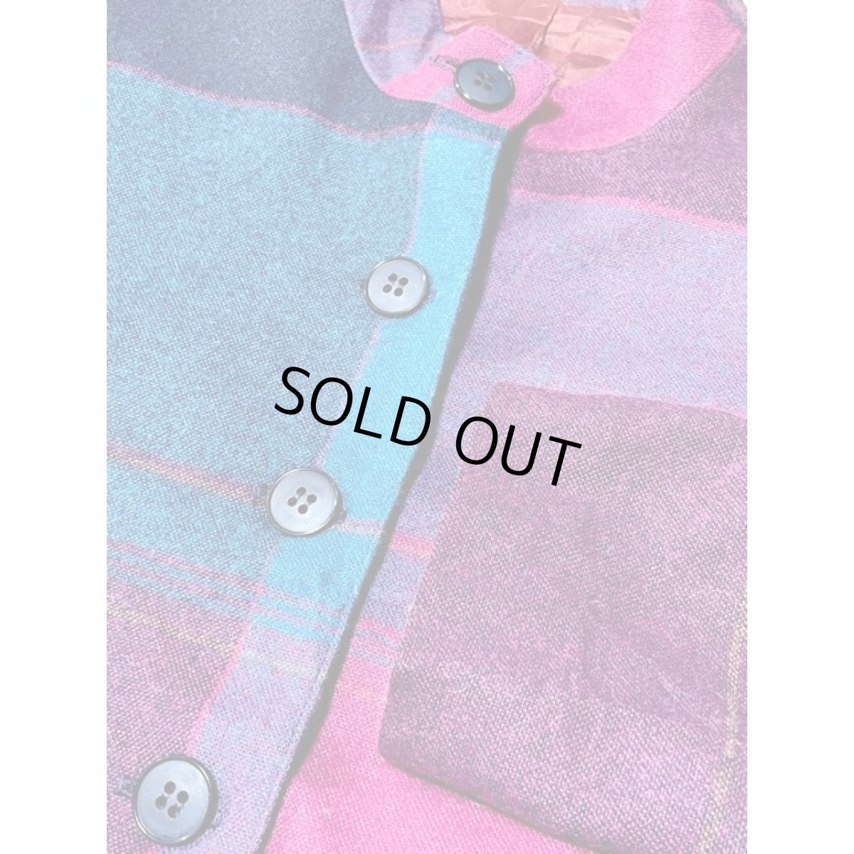 画像9: チェック柄 ショート丈 スタンドカラー UNIONMADE レトロ アメリカ古着 ヴィンテージジャケット (9)