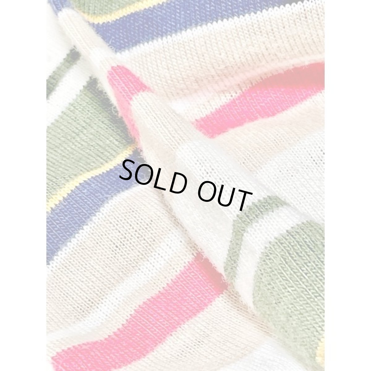 画像10: ボーダー プルオーバー レトロ アメリカ古着 シャツ ヴィンテージトップス (10)