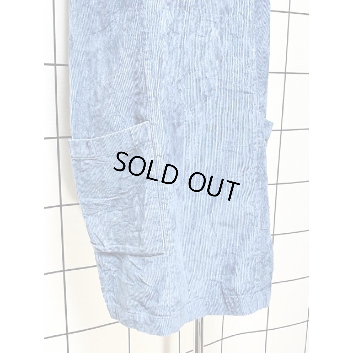 画像8: コーデュロイ ノースリーブ レトロ アメリカ古着 ヴィンテージジャンパースカート (8)