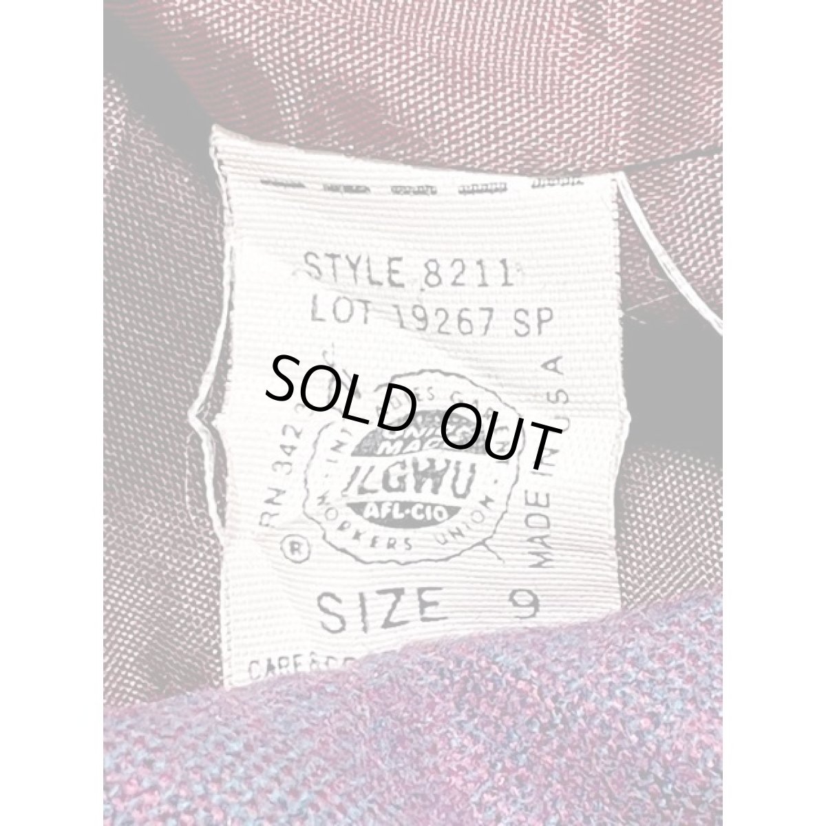 画像11: チェック柄 ショート丈 スタンドカラー UNIONMADE レトロ アメリカ古着 ヴィンテージジャケット (11)