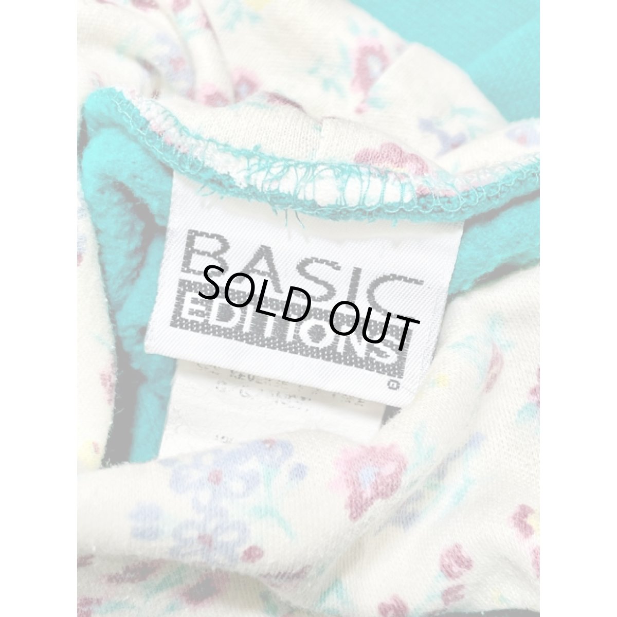 画像14: ネコ 猫 タートルネック  グリーン レトロ アメリカ古着 ヴィンテージスウェット (14)