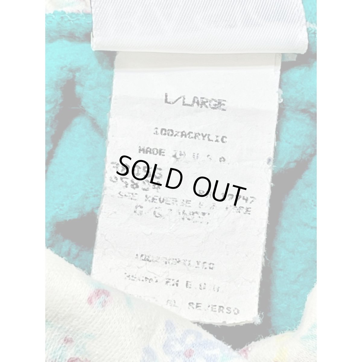 画像15: ネコ 猫 タートルネック  グリーン レトロ アメリカ古着 ヴィンテージスウェット (15)