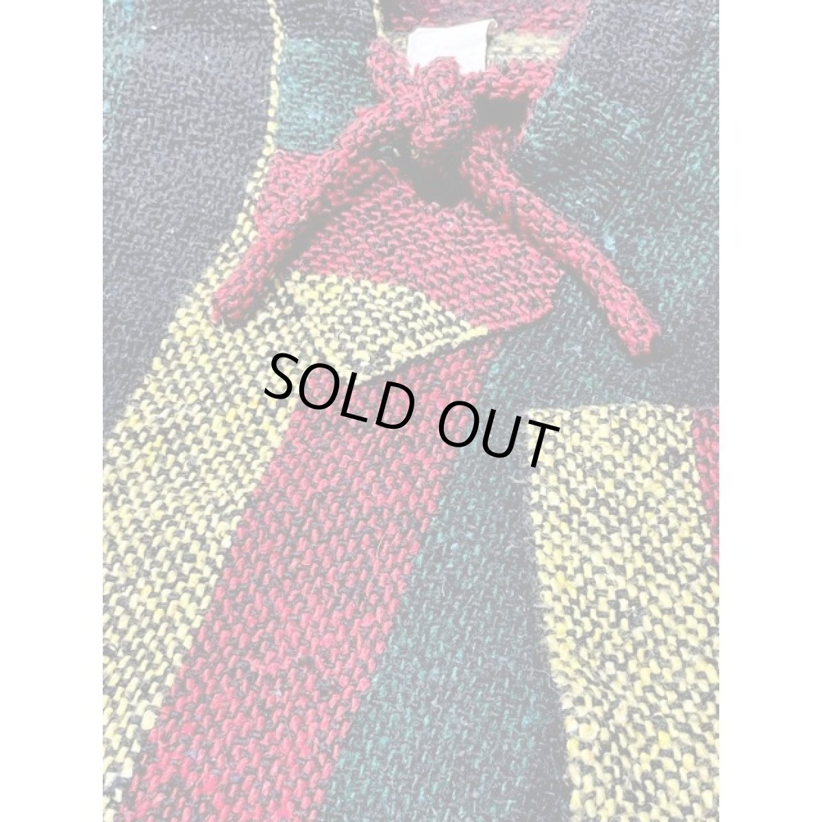 画像8: メキシカンパーカー フード付 ストライプ レトロ 古着 Mexico ヴィンテージ (8)