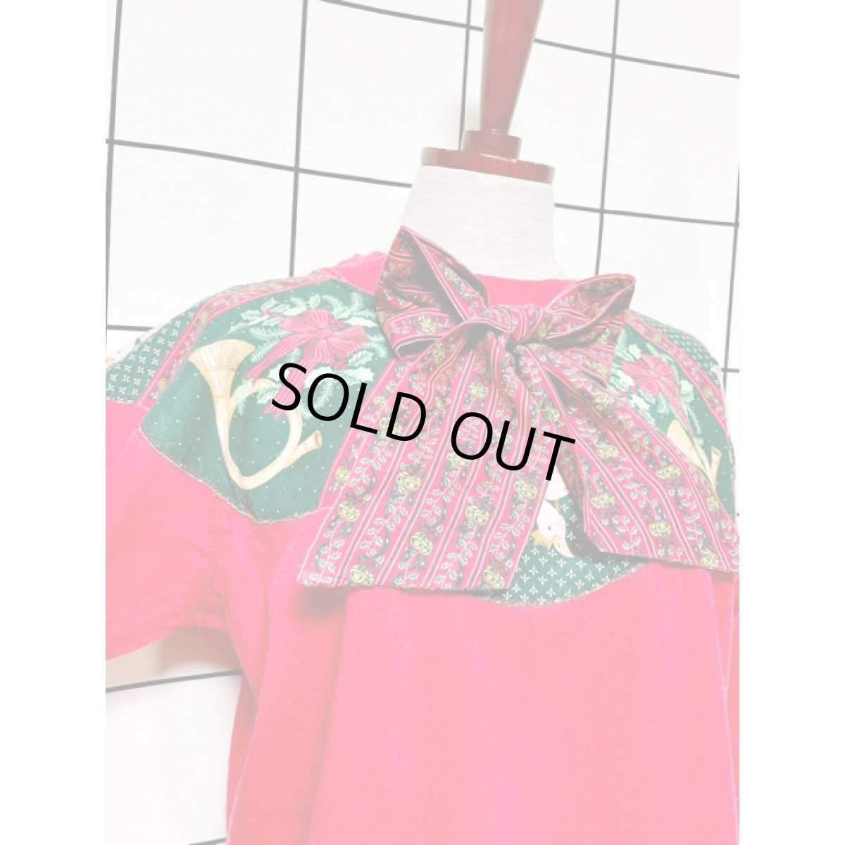 画像7: ダック リボン 90ｓ レッド レトロ アメリカ古着 ヴィンテージスウェット (7)