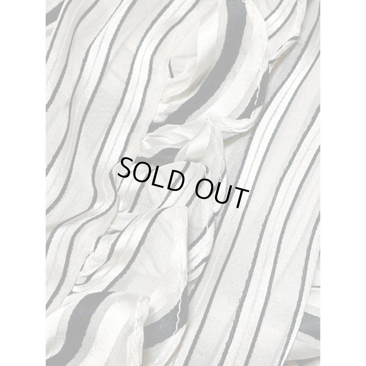 画像14: フリルたっぷり ストライプ UNIONMADE モノトーンカラー アメリカ古着 ヴィンテージドレス (14)