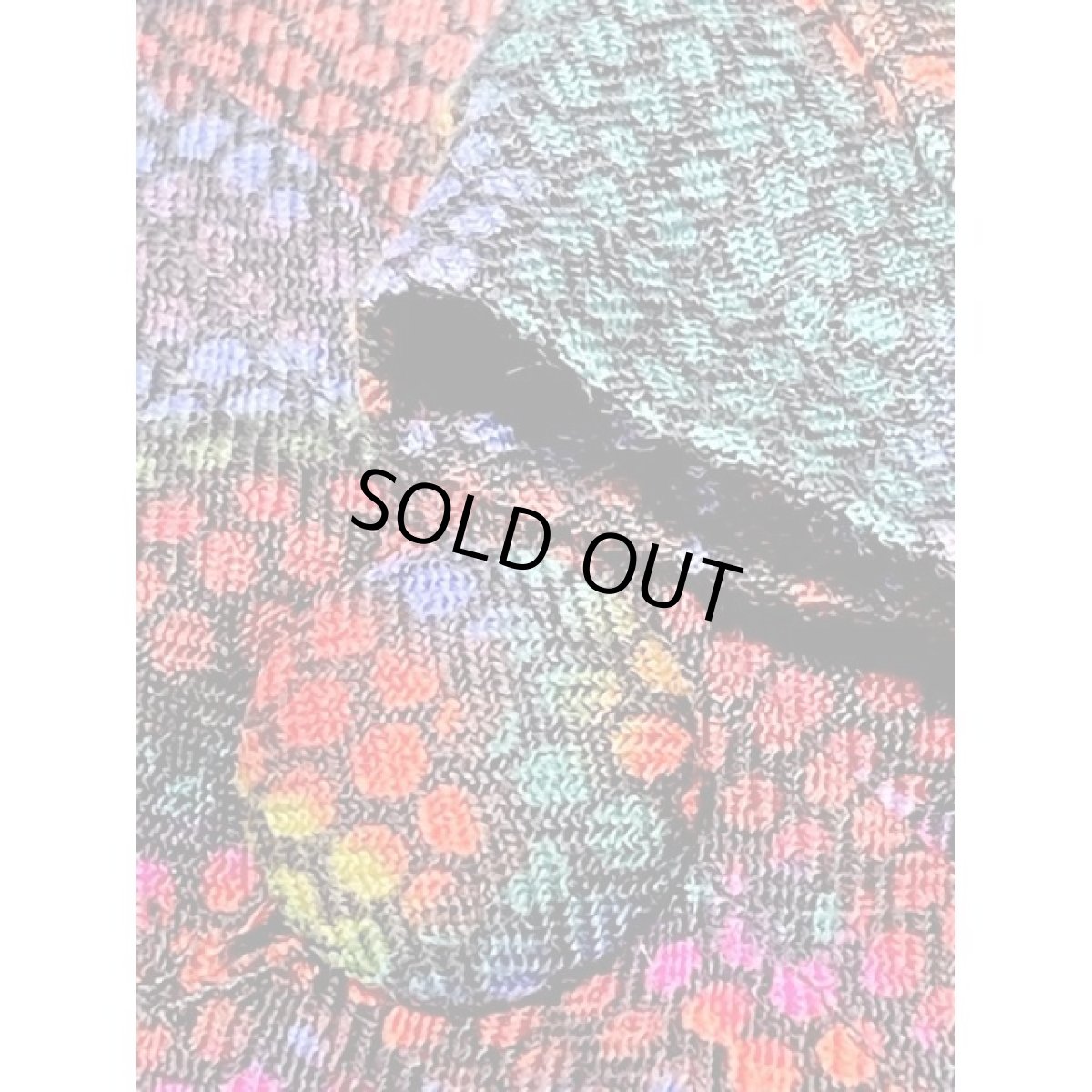 画像11: ショート丈 ノーカラー アート柄 レトロ 古着 ヴィンテージジャケット (11)