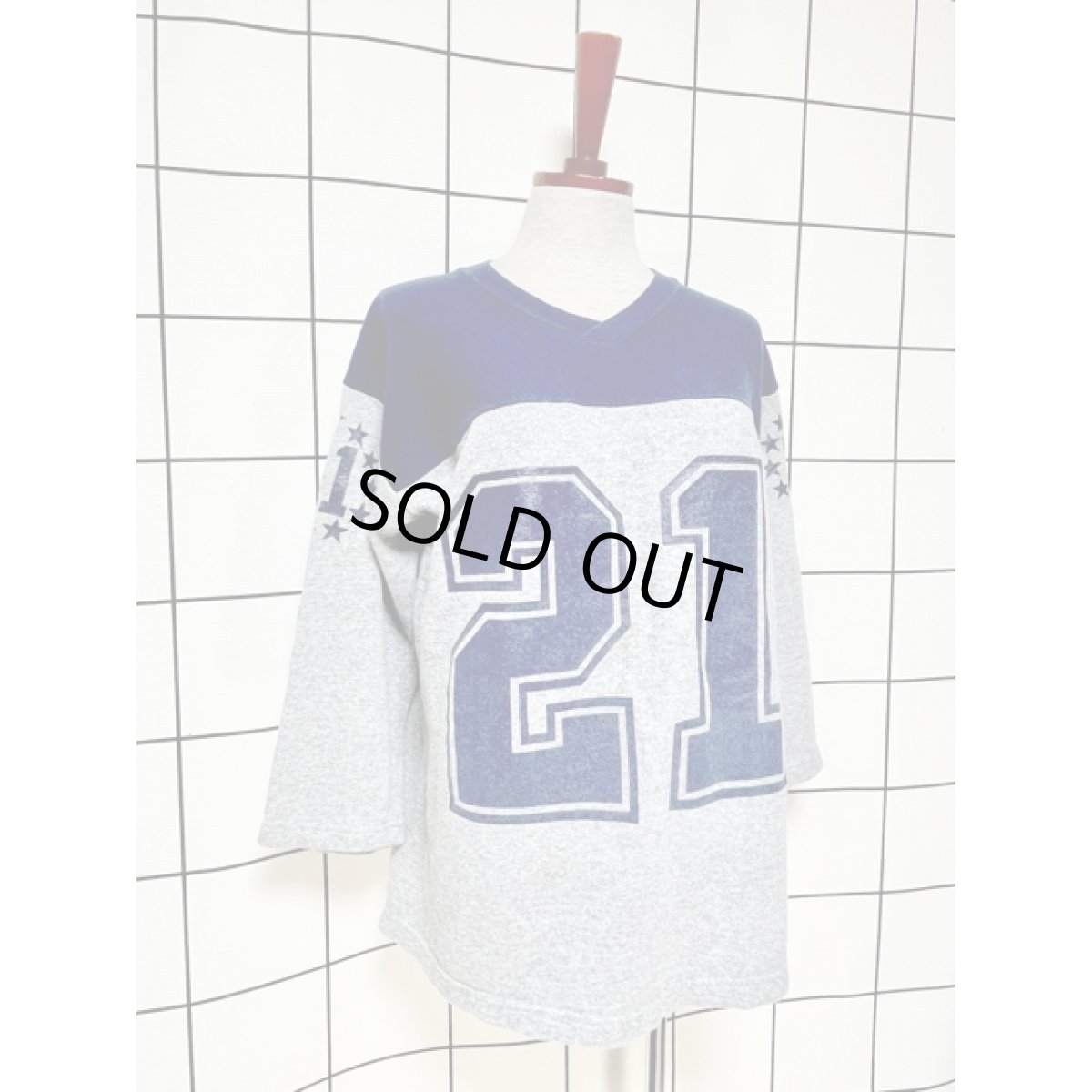 画像3: ナンバープリント スター レトロ アメリカ古着 ヴィンテージスウェット (3)