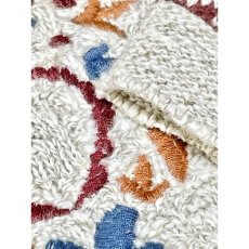 画像13: フロント刺繍 フォークロア模様編み プルオーバーアメリカ古着 ニットセーター (13)
