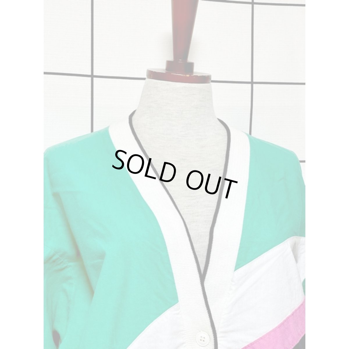 画像4: レトロポップカラー UNIONMADE アメリカ古着 ヴィンテージカーディガン (4)