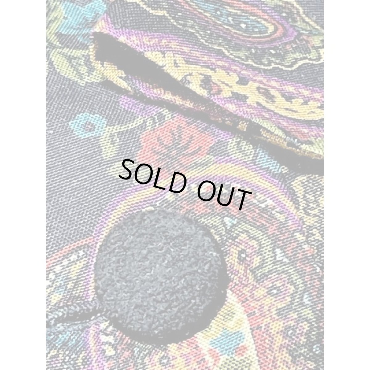 画像14: ベルベット襟 ペイズリー 花柄 総柄 前開き レトロ 長袖  Guatemala グアテマラ 古着  ヴィンテージワンピース (14)