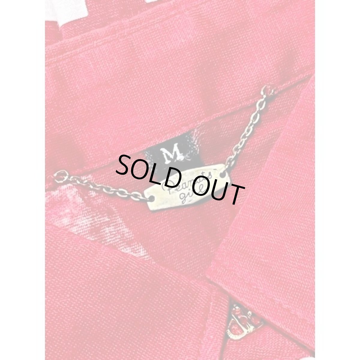 画像13: レトロブラウス マルチ柄 70's レッド 昭和レトロポップ 古着 長袖 シャツ (13)