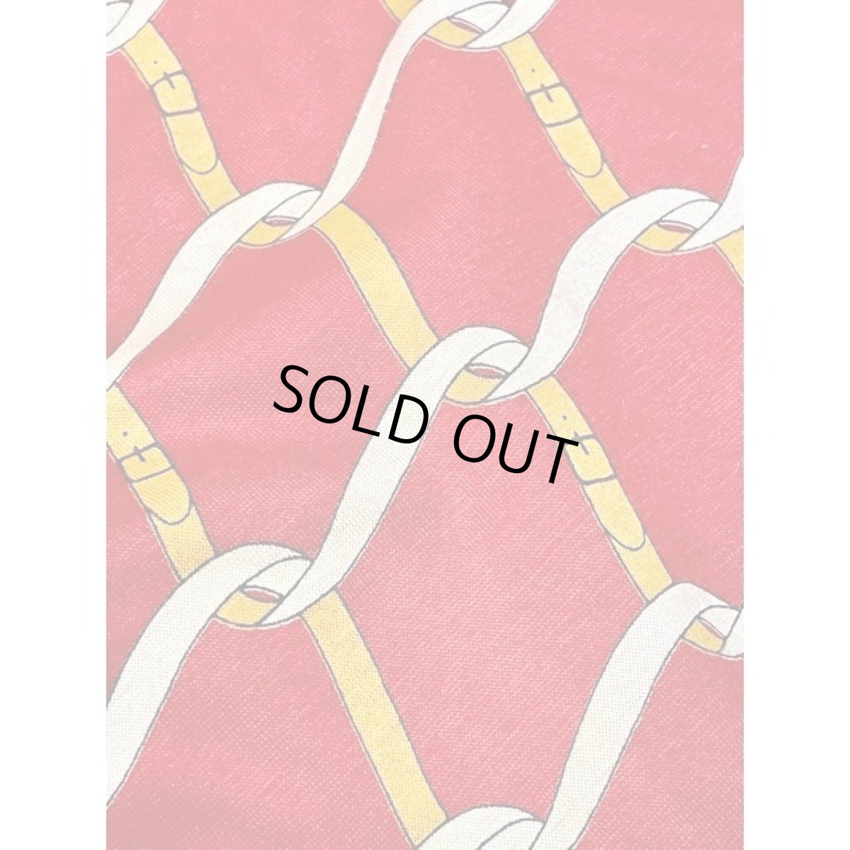 画像10: レトロブラウス マルチ柄 70's レッド 昭和レトロポップ 古着 長袖 シャツ (10)