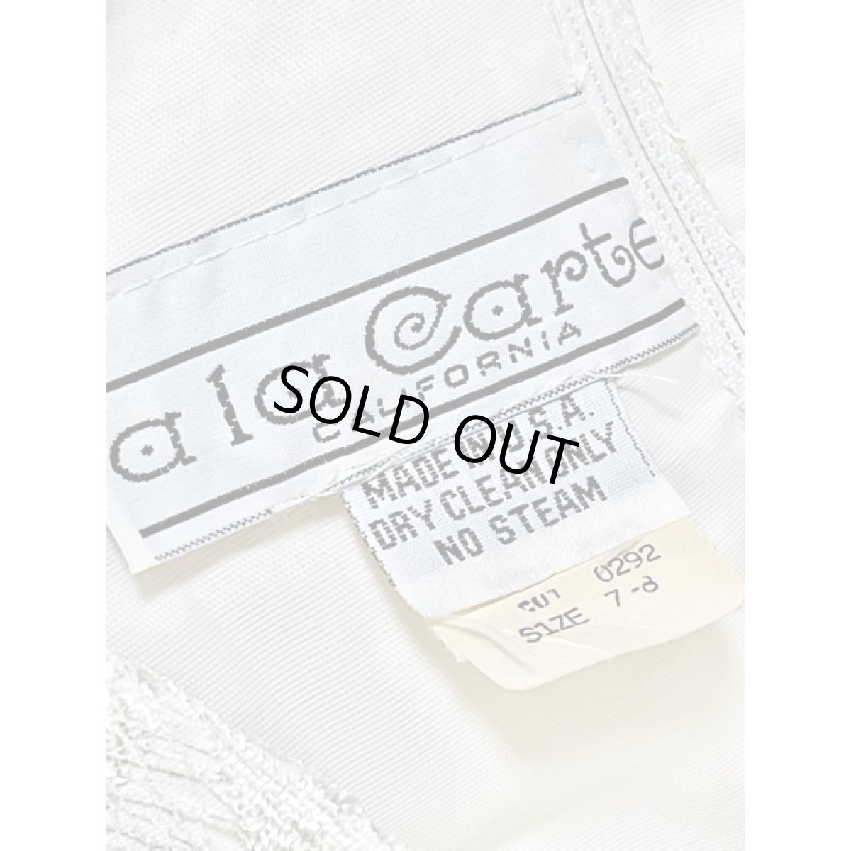 画像17: 贅沢な総レース パーティースタイルにおすすめ ホワイト クラシカル レトロ アメリカ古着 ヴィンテージドレス (17)