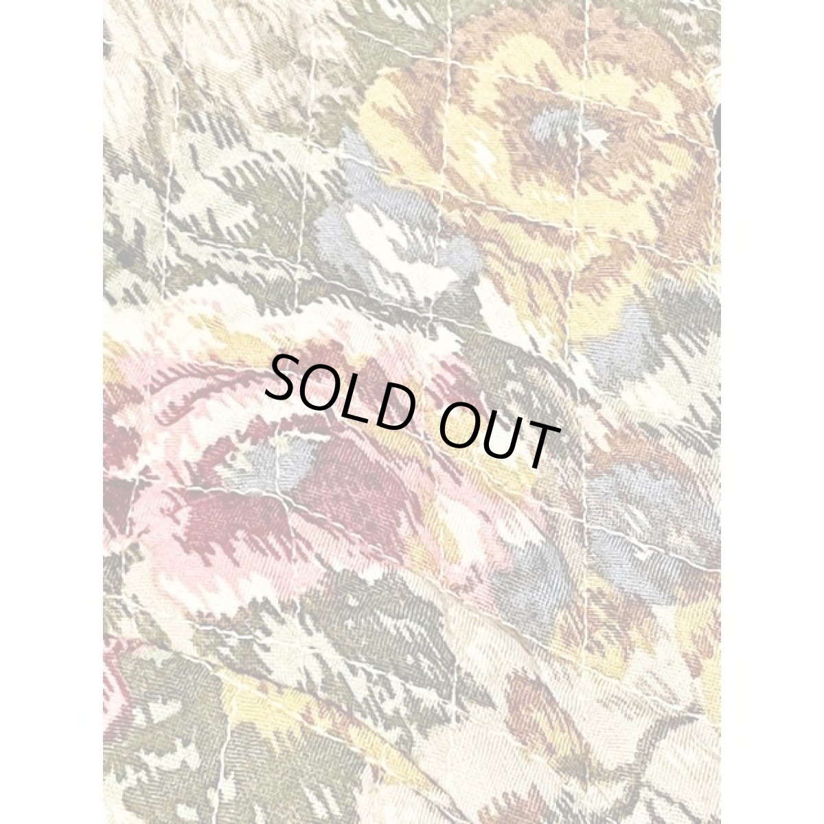 画像9: 花柄 キルティング ノーカラー レトロ アメリカ古着 ヴィンテージジャケット (9)