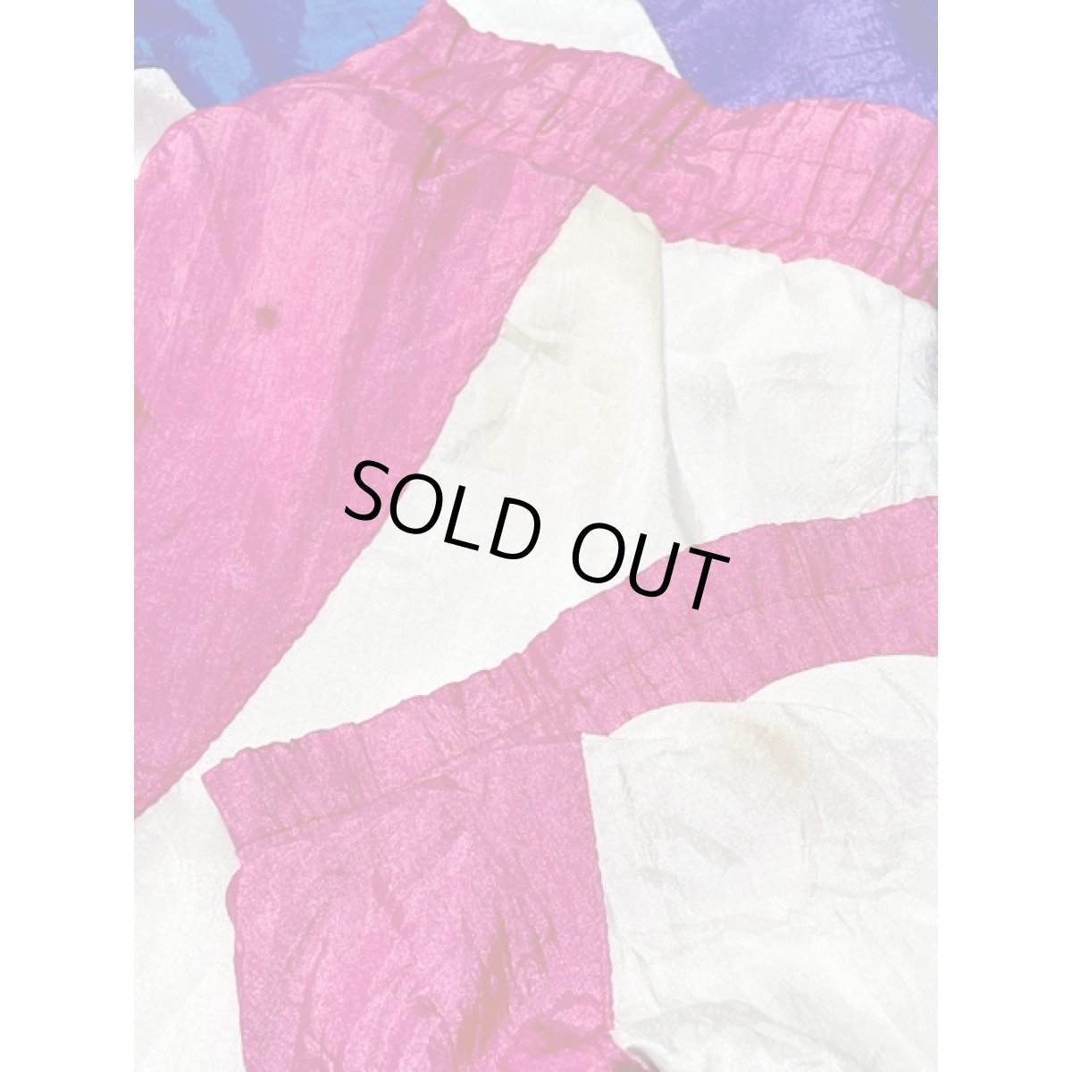 画像10: マルチカラー オーバーサイズ ピンク パープル ホワイト ジップアップ アメリカ古着 ブルゾン ジャンパー ヴィンテージナイロンジャケット (10)