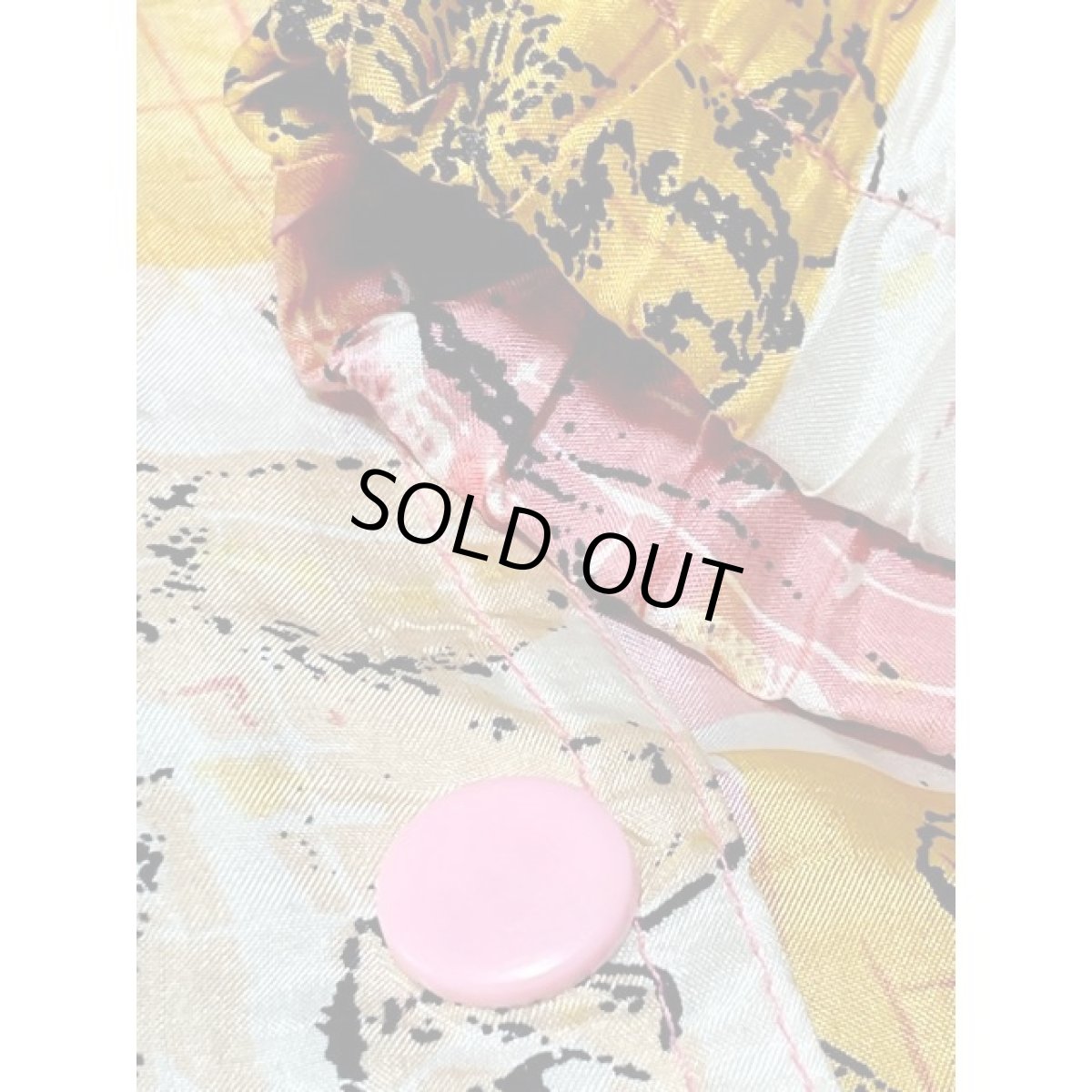 画像13: アート柄 オーバーサイズ ピンク ホワイト イエロー ホック アメリカ古着 ジャンパー ヴィンテージブルゾンジャケット (13)