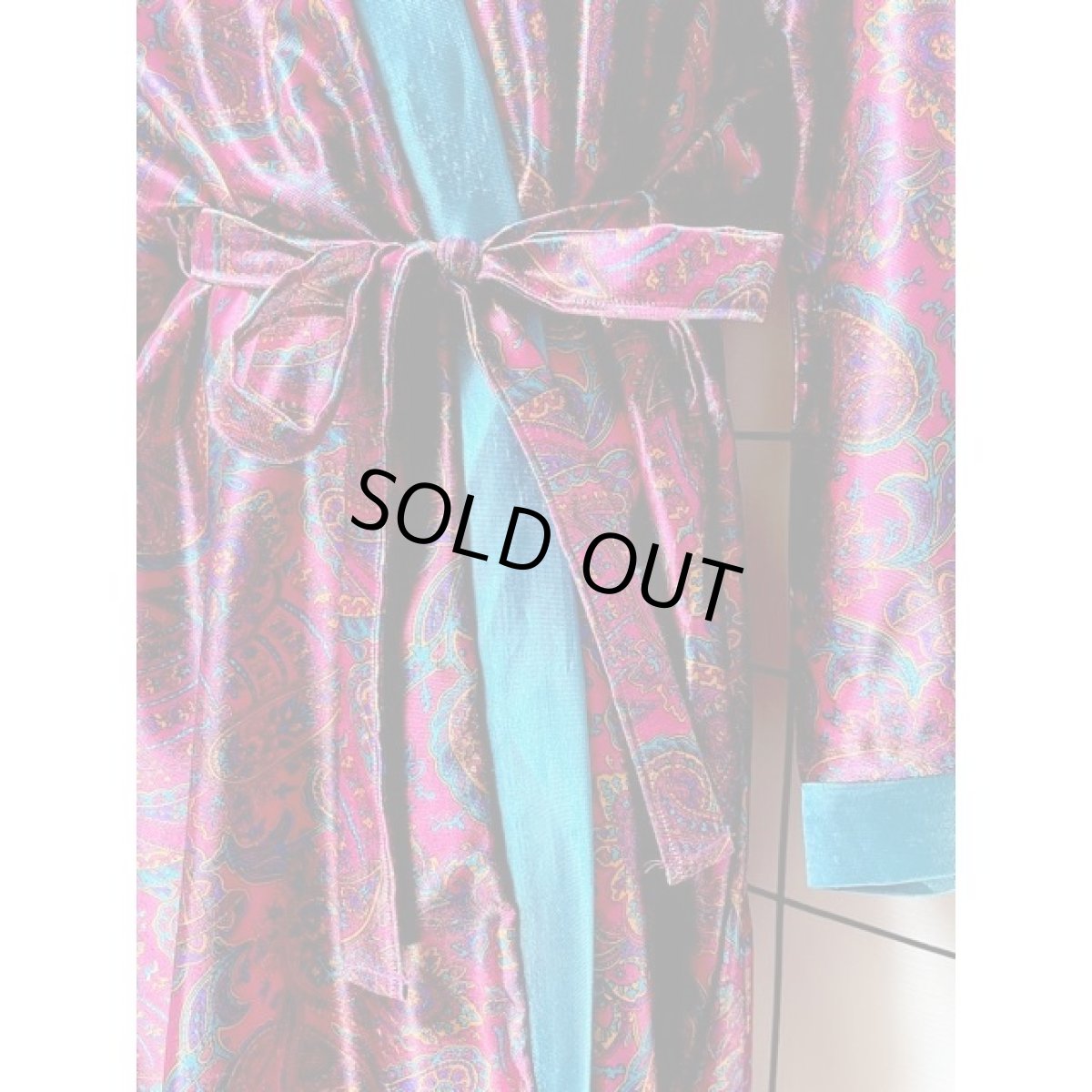 画像8: ペイズリー柄  レトロ アメリカ古着 ヴィンテージ ロングガウン (8)