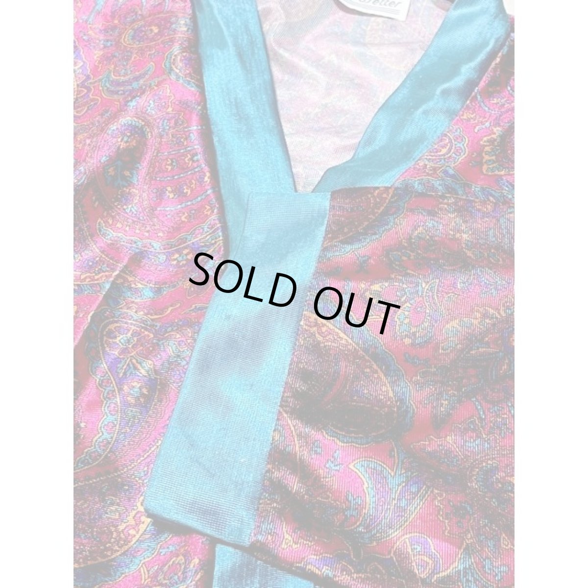 画像14: ペイズリー柄  レトロ アメリカ古着 ヴィンテージ ロングガウン (14)