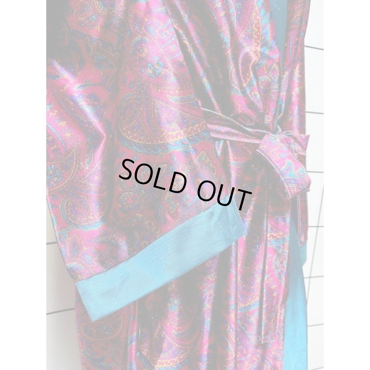 画像7: ペイズリー柄  レトロ アメリカ古着 ヴィンテージ ロングガウン (7)