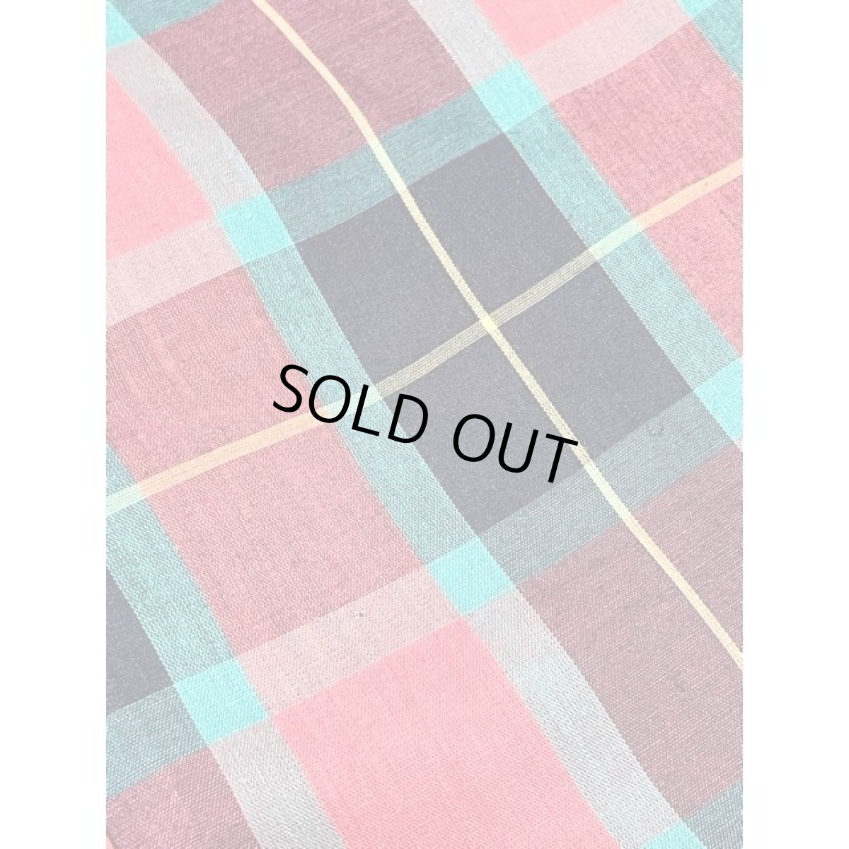 画像11: チェック レース襟 レトロ シャツ 長袖 アメリカ古着 ヴィンテージブラウス (11)