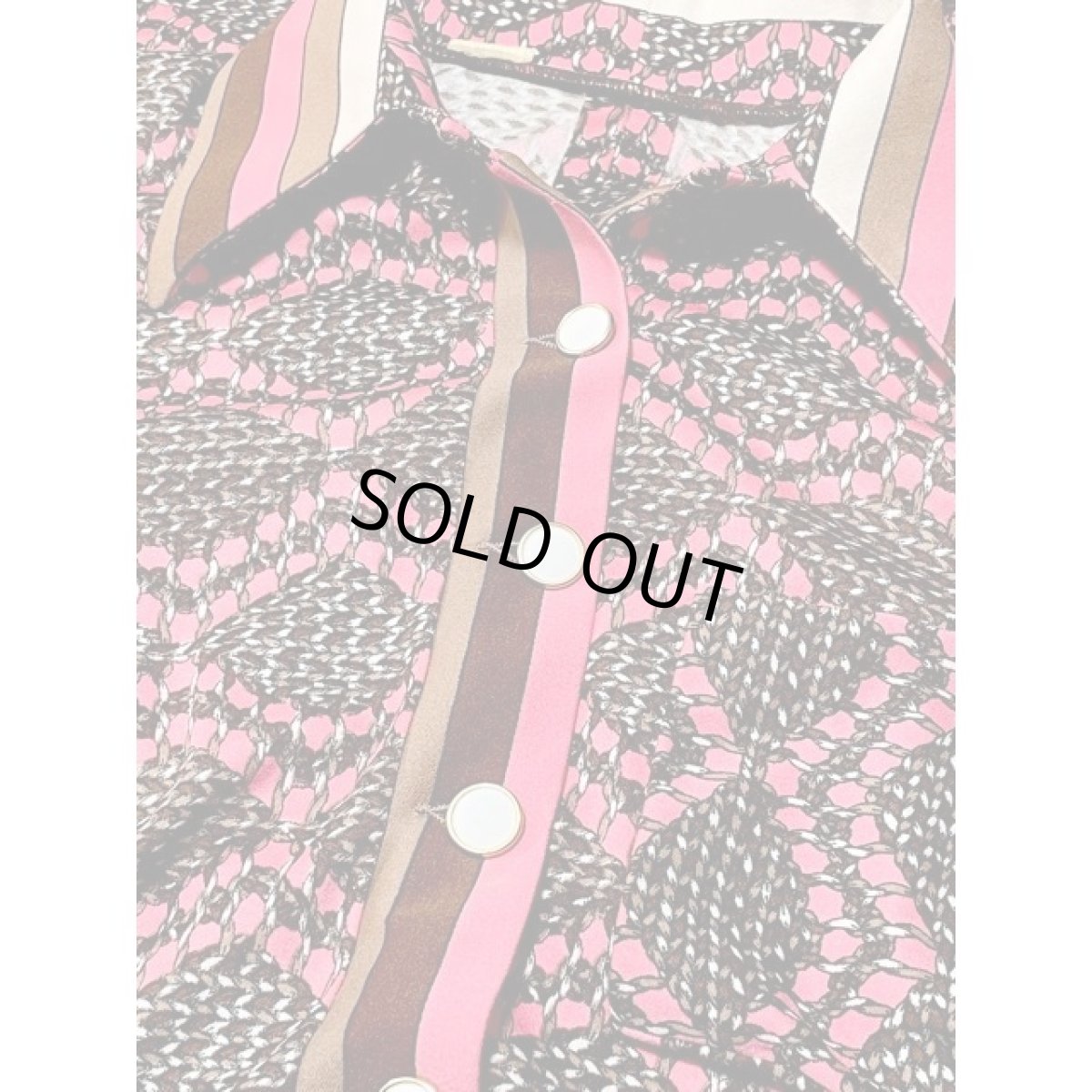 画像11: ストライプ襟 70年代 昭和レトロ 国産古着 レトロワンピース (11)