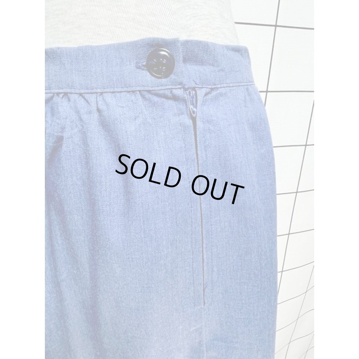 画像7: デニム ティアード ガーリーレース レトロ アメリカ古着 ヴィンテージスカート (7)