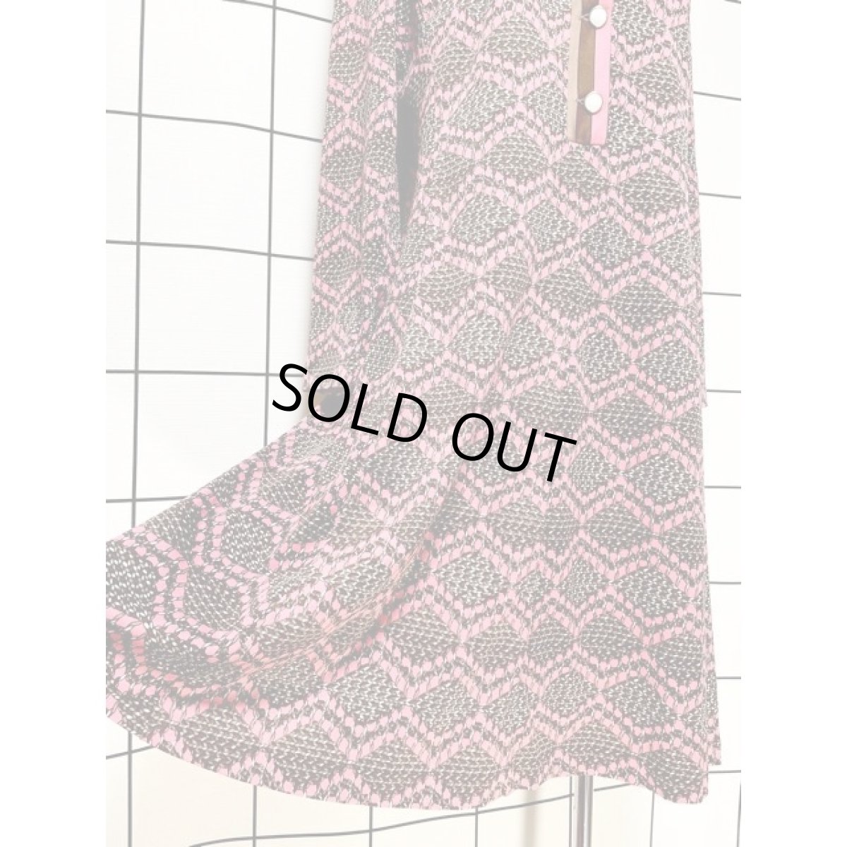 画像10: ストライプ襟 70年代 昭和レトロ 国産古着 レトロワンピース (10)