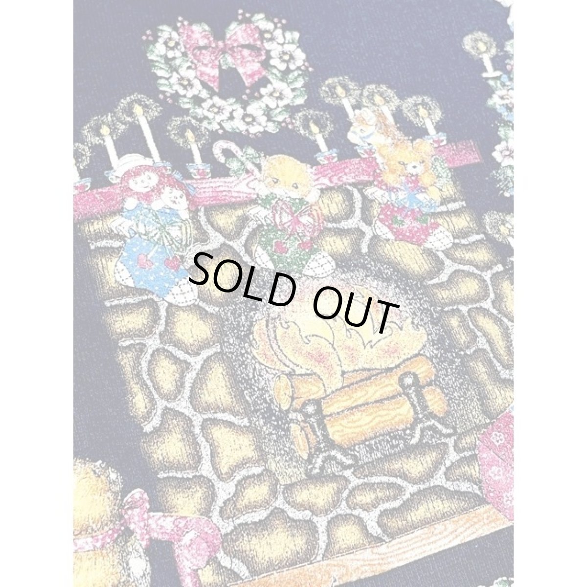 画像10: ドール ネコ 猫 暖炉 Tree ハイネック ネイビー レトロ アメリカ古着 ヴィンテージスウェット (10)