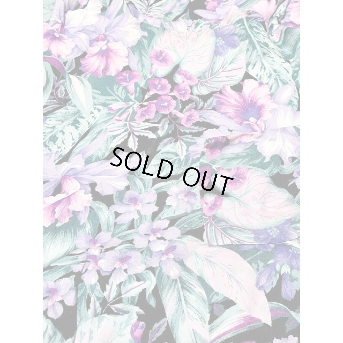 画像11: ボタニカル柄 花柄 ウエストゴム レトロ アメリカ古着 ヴィンテージワンピース (11)