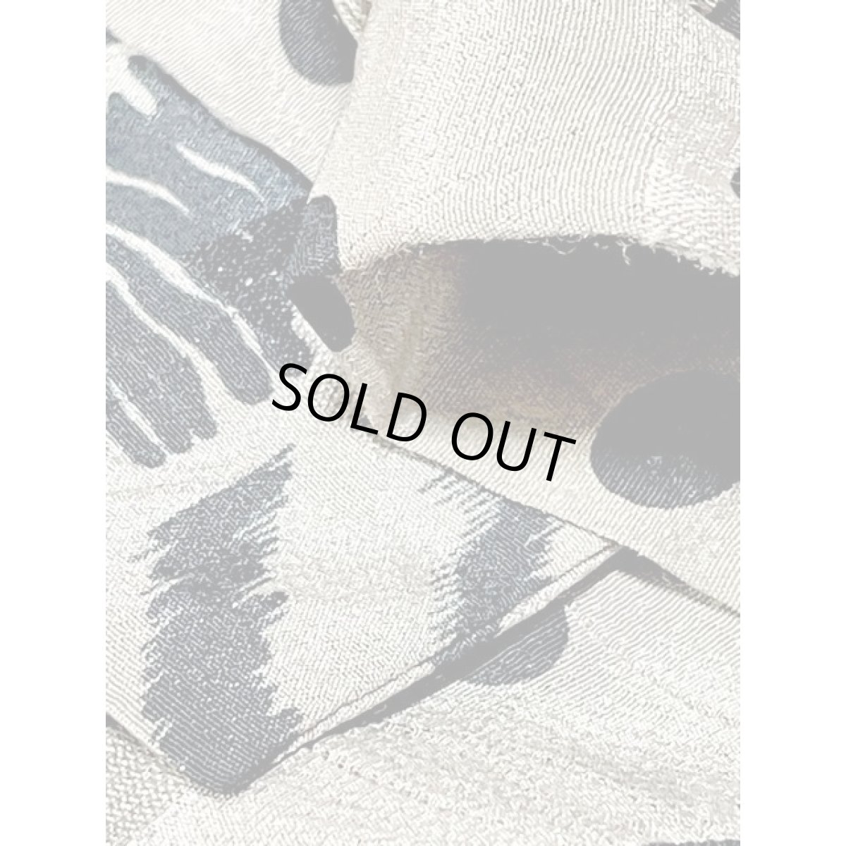 画像13: ドット ストライプ スクエア織り フロントリボン レトロ アメリカ古着 ヴィンテージワンピース (13)