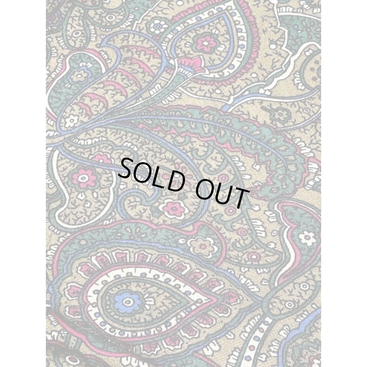 画像14: ベルベット襟 ペイズリーモチーフ 総柄 レトロ アメリカ古着  ヴィンテージワンピース (14)