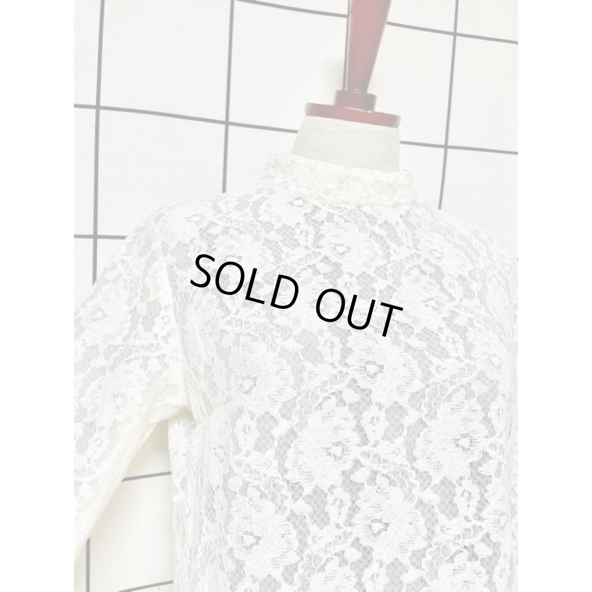 画像5: 総レース ホワイト パーティースタイルにも 上品 レトロ アメリカ古着 ヴィンテージミニドレス (5)