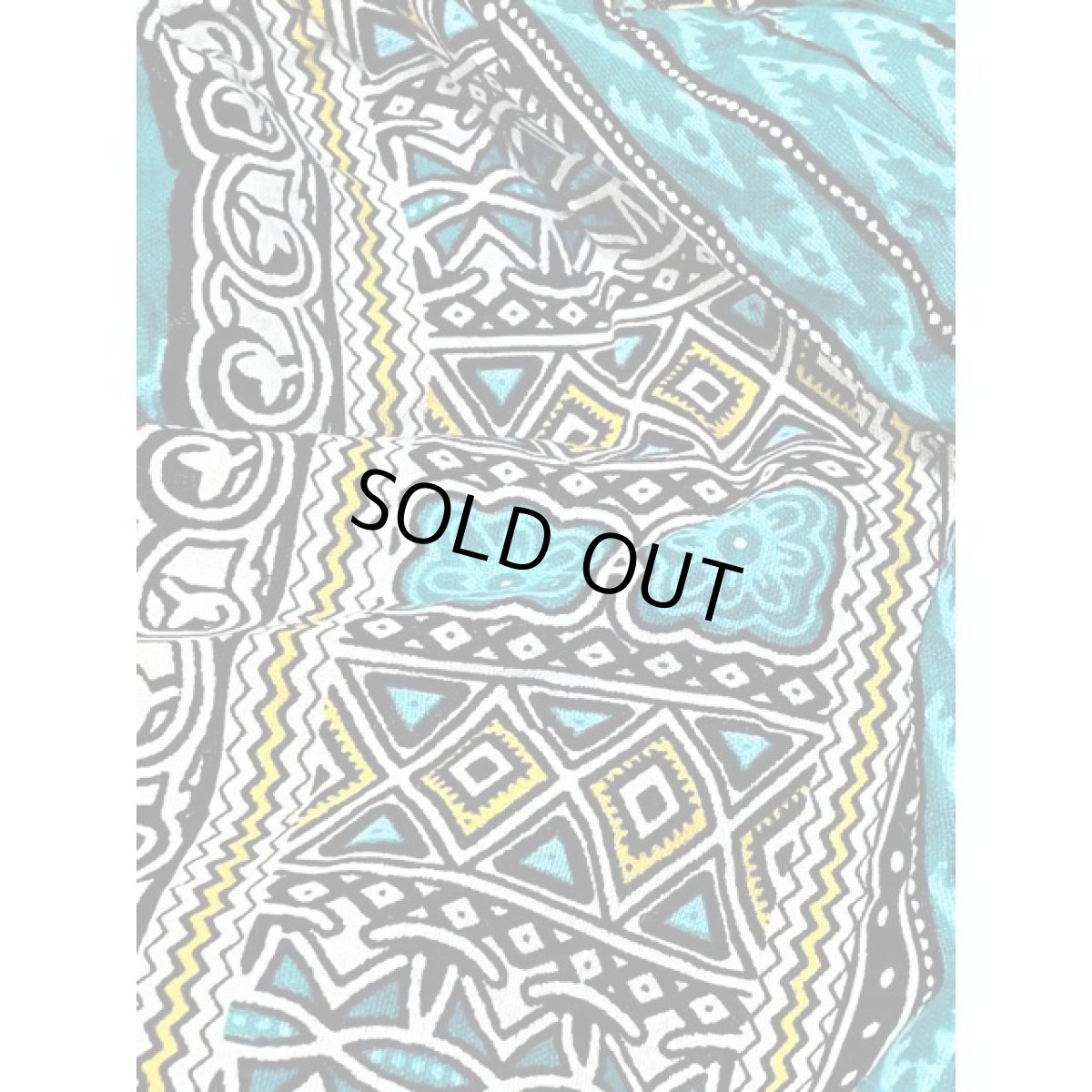 画像9: アフリカンバティック リボン ウエストゴム レトロ USA古着 ヴィンテージスカート (9)