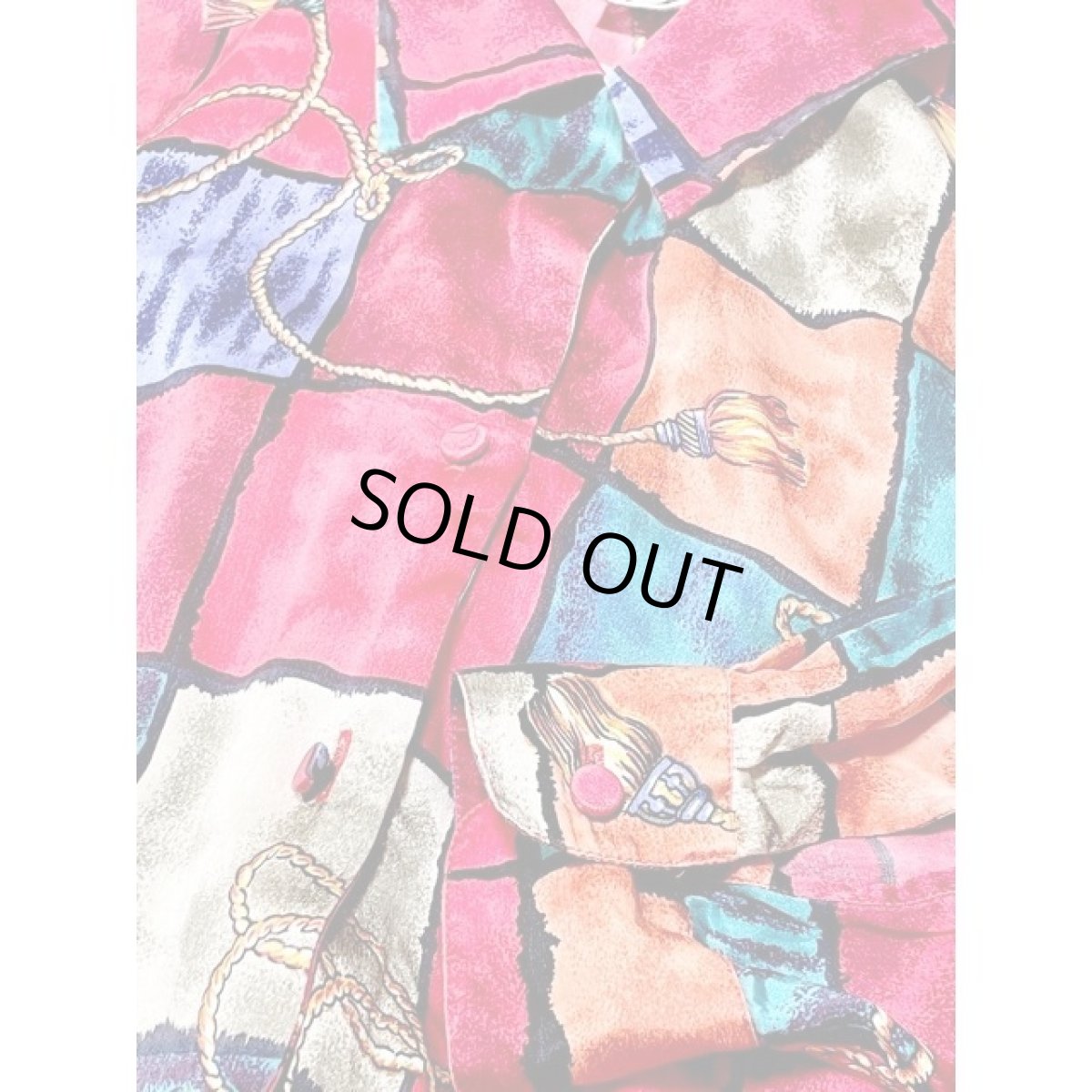 画像8: チェック フリンジ ブレード レトロ シャツ アメリカ古着 ヴィンテージブラウス (8)