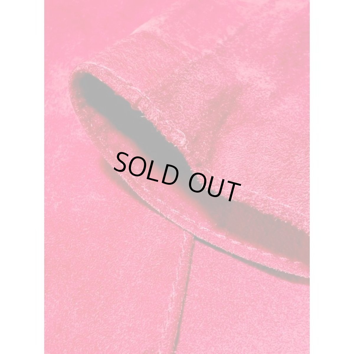 画像7: ティアード スエード 無地 レッド レトロ アメリカ古着 ヴィンテージスカート (7)