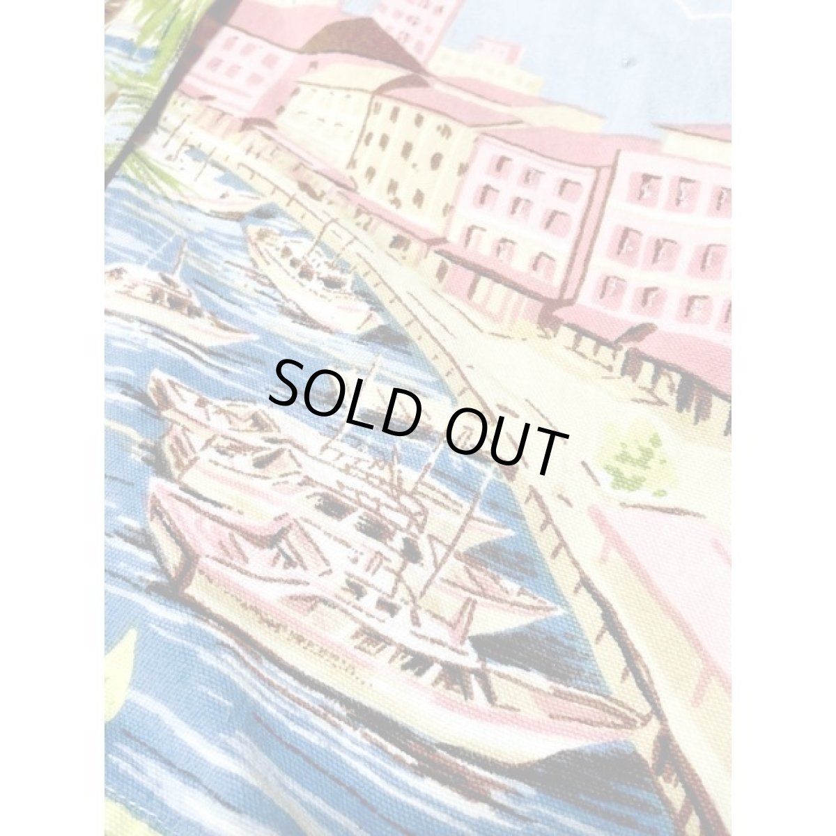 画像9: 風景柄 飛行機柄 ビーズ レトロ India古着 デニムジャケット (9)