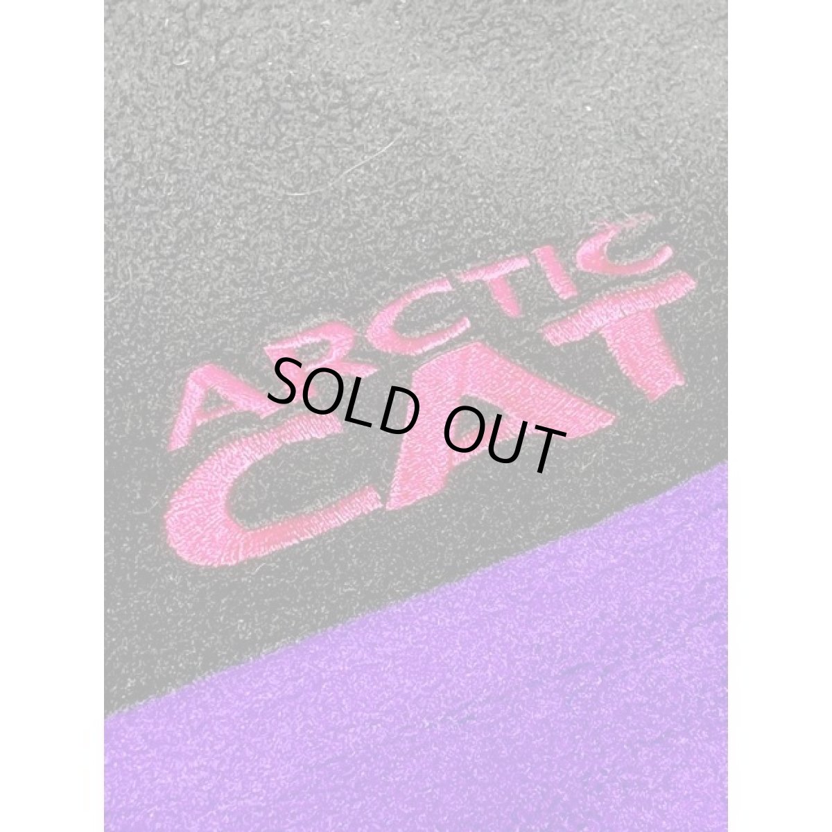 画像8: ハーフジップ 刺繍 パープル ブラック レトロ アメリカ古着 ヴィンテージフリースジャケット (8)