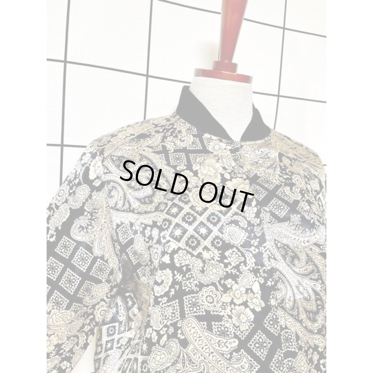 画像6: 花柄 ジップアップ 古着 ジャンパーレトロ ブルゾンジャケット (6)