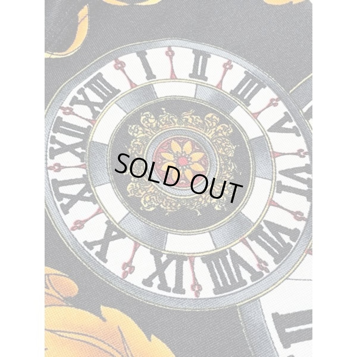 画像10: スカーフ柄 ブラック プルオーバー 古着 レトロトップス (10)