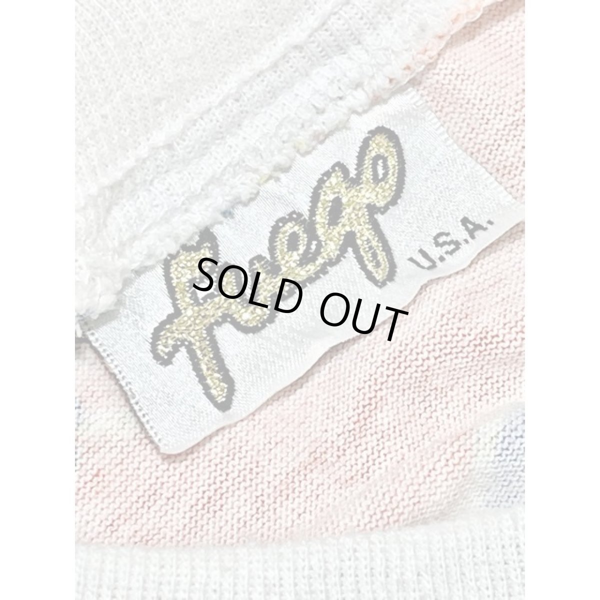 画像12: スカーフ柄 ボーダー プルオーバー アメリカ古着 シャツ ヴィンテージトップス (12)