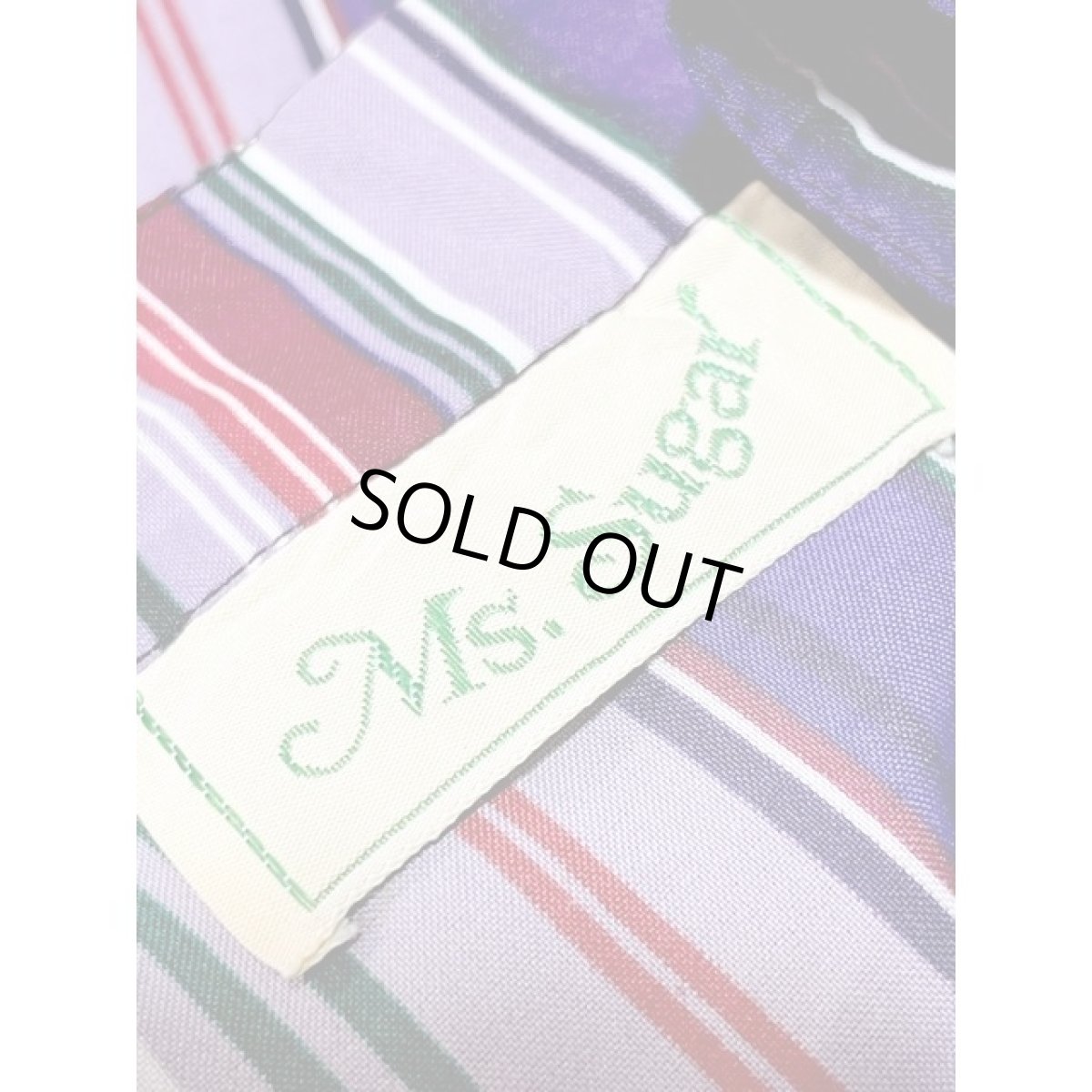 画像11: ストライプ ウエストゴム レトロ アメリカ古着 ヴィンテージワンピース (11)