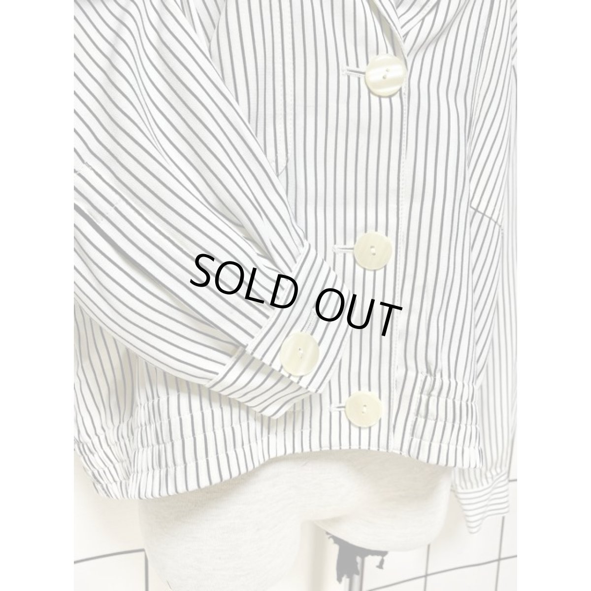 画像7: ストライプ レトロ アメリカ古着 ヴィンテージジャケット (7)